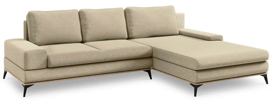 Colțar extensibil cu șezlong pe partea dreaptă Windsor &amp; Co Sofas Planet, bej
