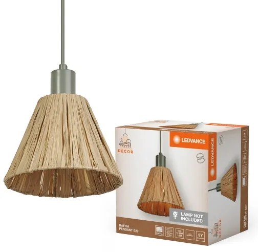 Lustră pe cablu Ledvance DECOR RAFFIA 1xE27/15W/230V