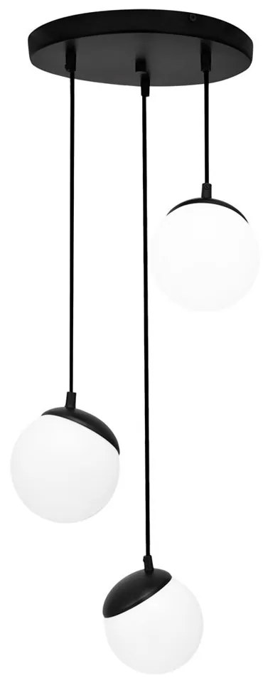 Suspensie SFERA BLACK Milagro Modern, E14, Negru, MLP8868, Polonia