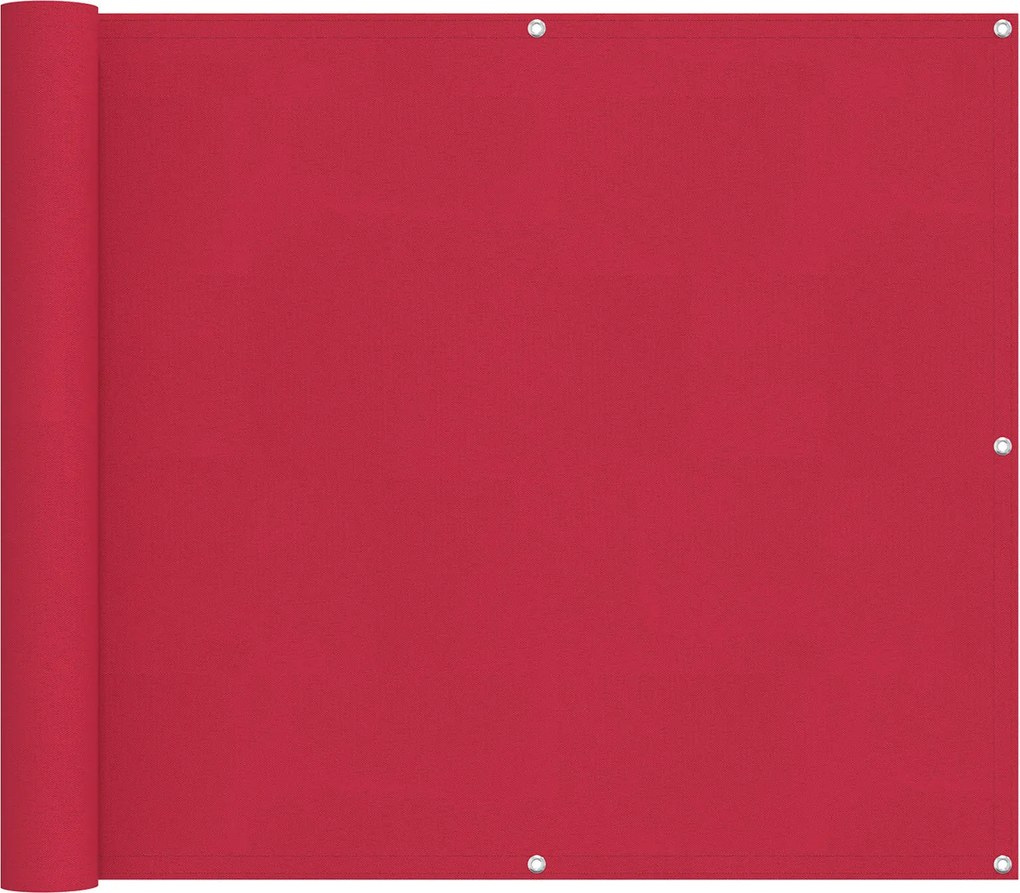 vidaXL Ecran de balcon Burgundy 90 x 300 cm Oxford alu acoperit cu PU