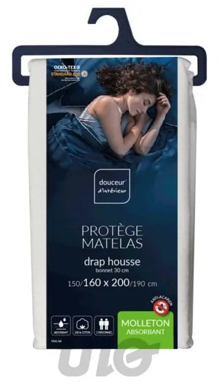 Protecție pentru saltea antialergică 160x200 cm Molly Anti-dust – douceur d'intérieur