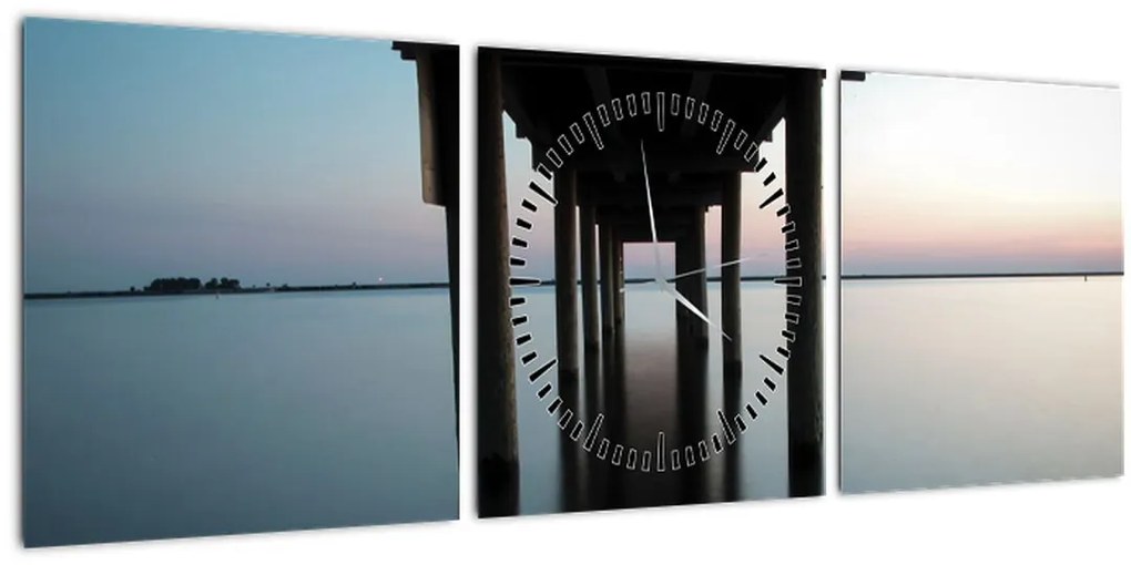 Tablou - nivelul liniștit (cu ceas) (90x30 cm)