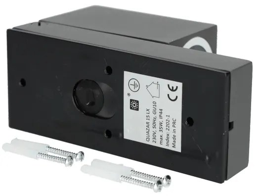 Aplică de exterior cu senzor QUAZAR 1xGU10/35W/230V IP44 gri