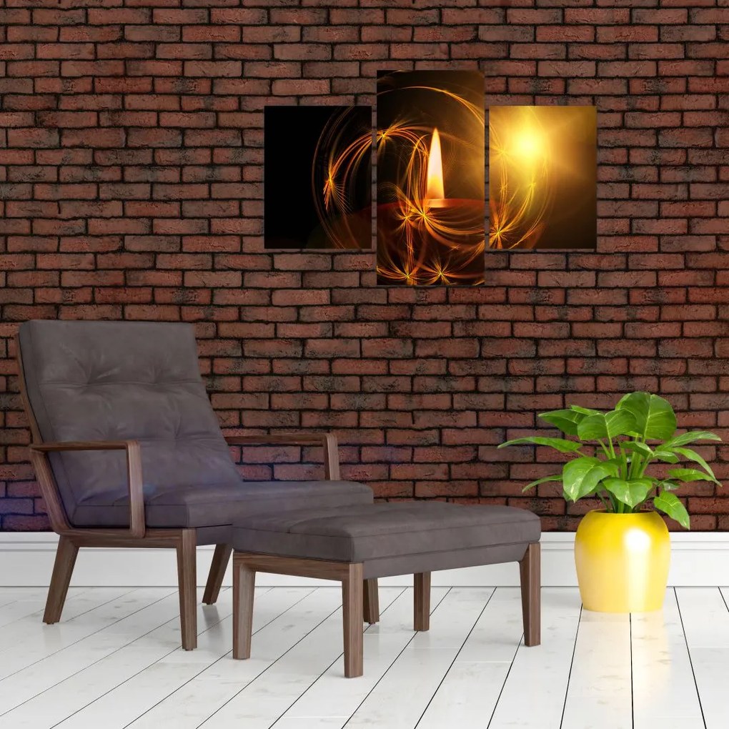 Tablou cu lumânare (90x60 cm)