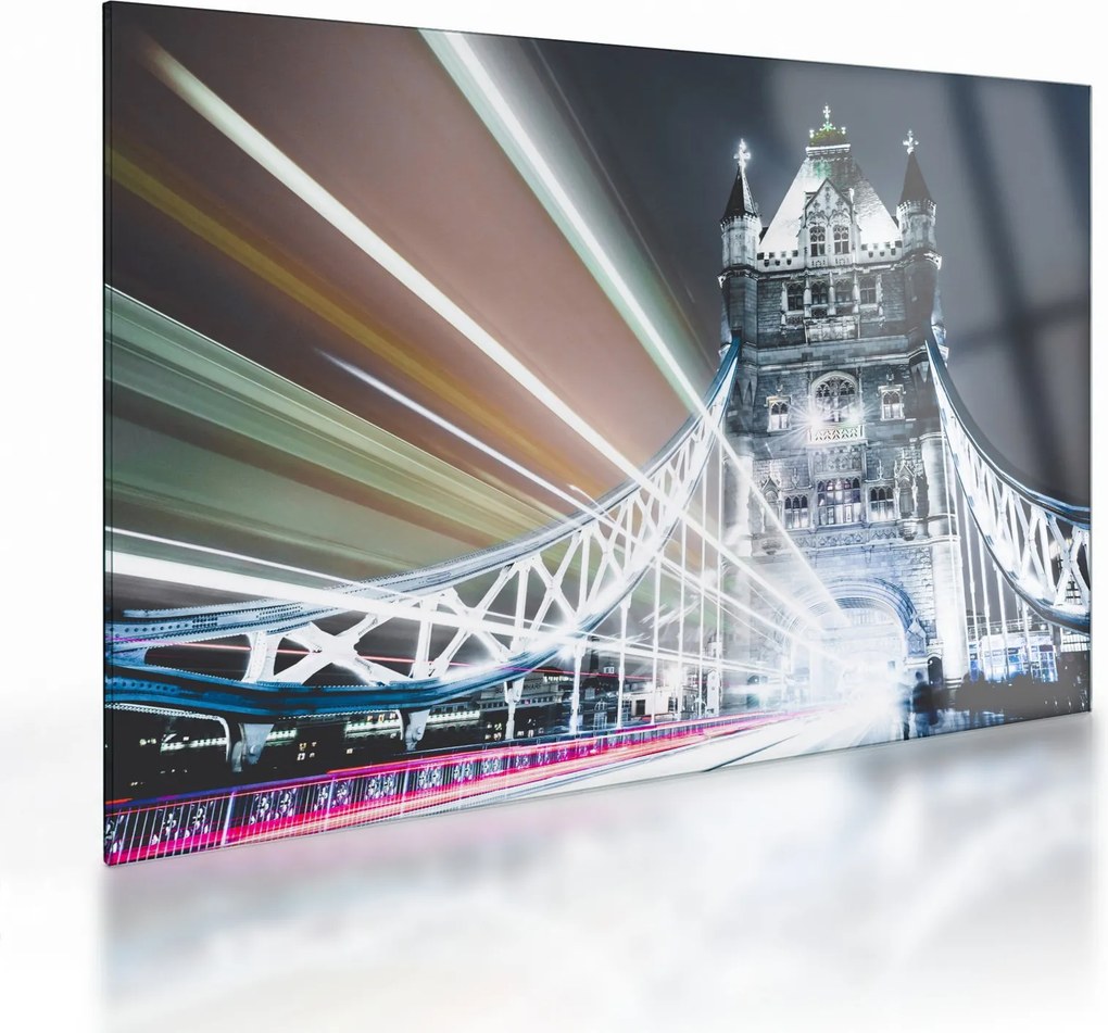 Tablou pe sticlă cu Tower Bridge (70x50 cm)
