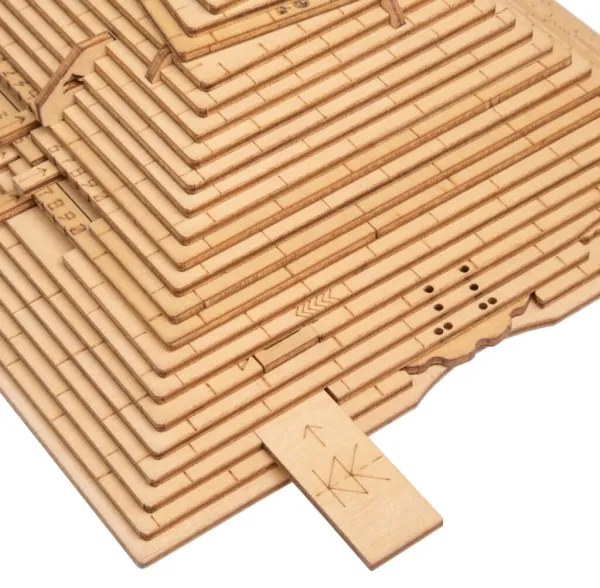Puzzle din lemn piramidă EscapeWelt