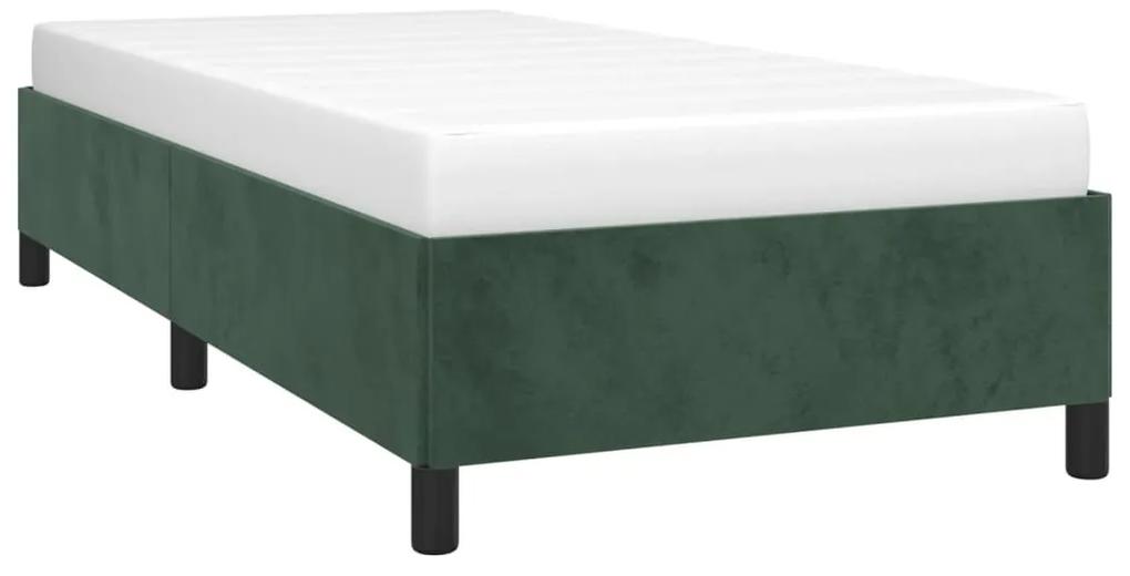 Cadru de pat, verde inchis, 80x200 cm, catifea Verde inchis, 35 cm, 80 x 200 cm
