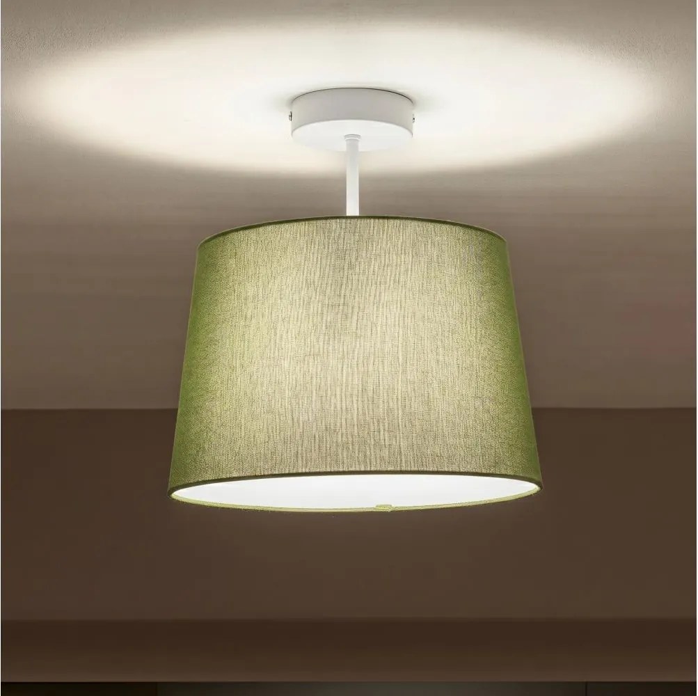 Brilagi - Lustră aplicată cu LED CERIA 1xE27/60W/230V Ø 30 cm alb/verde