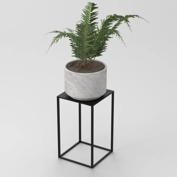 Suport de flori 40x24 cm negru