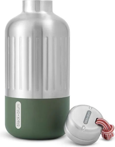 Sticlă termică argintie din oțel inoxidabil 650 ml Explorer – Black + Blum