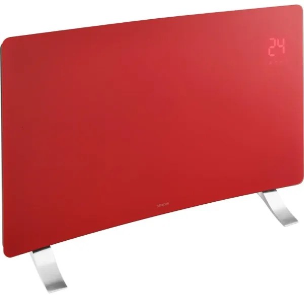 Sencor - Convector electric inteligent 1200/2400 W, 230 V, IP24, Wi-Fi, roșu