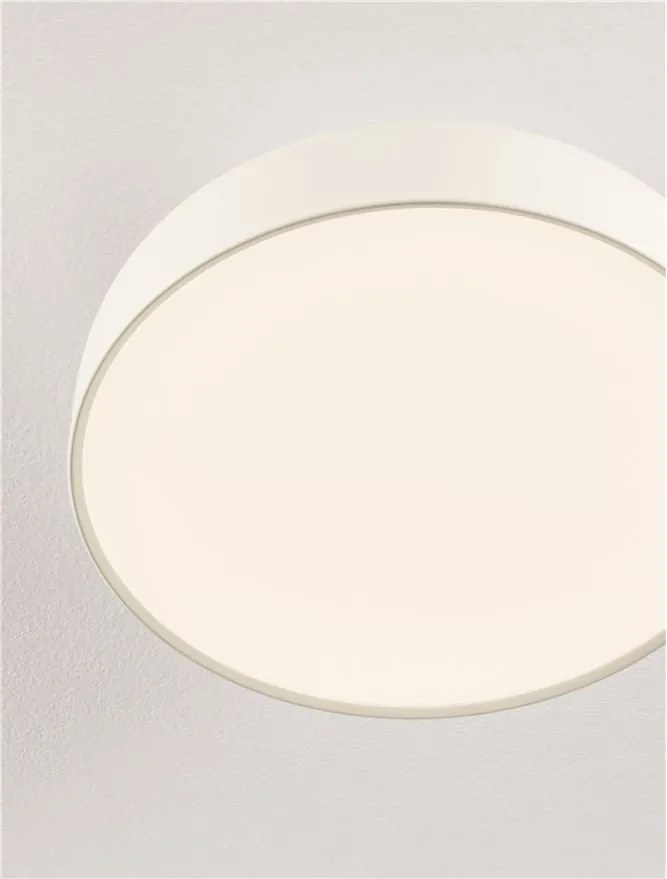 Plafoniera LED stil modern 2700K NOELIA alb 40cm