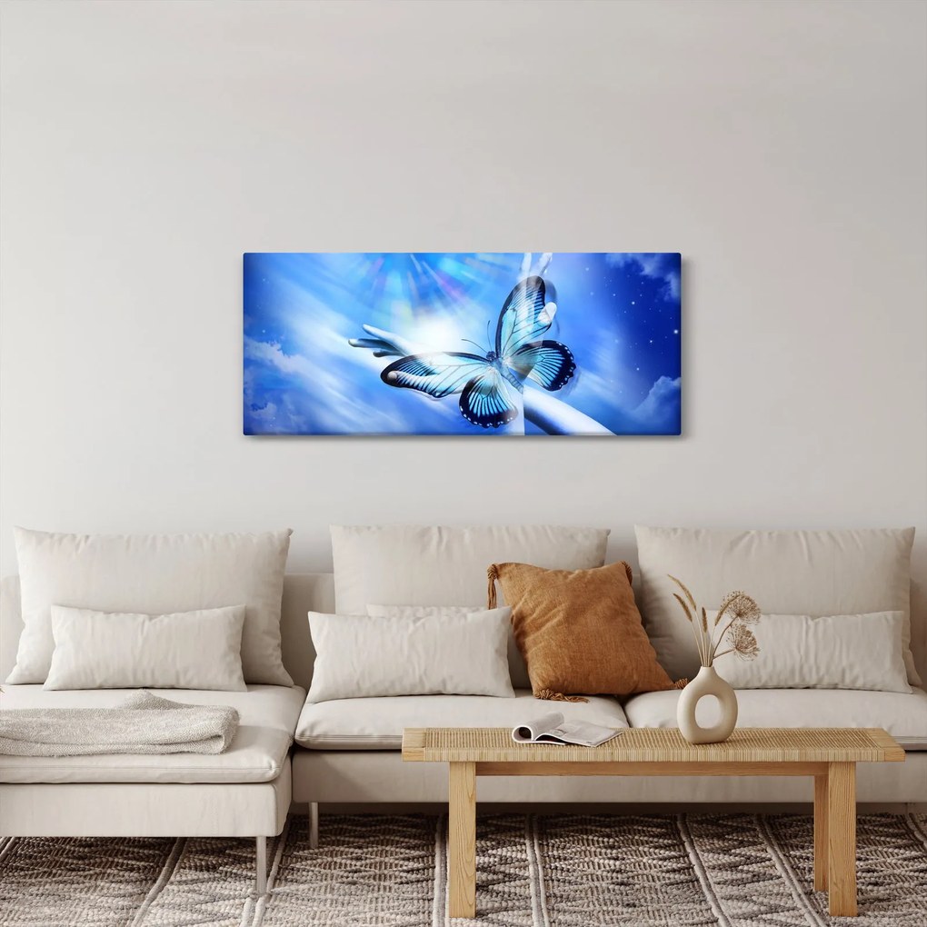 Tablou - Fluture, simbolul speranței (120x50 cm)
