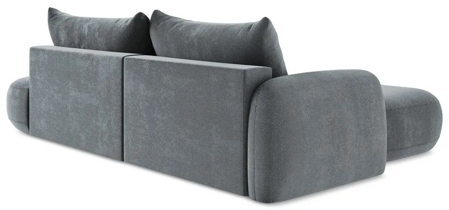 Colțar albastru prăfuit extensibil (cu colț pe partea stângă/cu șezlong) Hale – Makamii