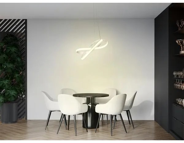 Lustră LED dimabilă pe cablu LED/70W/230V 3000-6500K alb + telecomandă