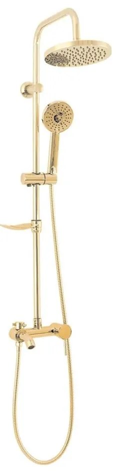 REA-P7006 - Set de duș LUIS cu baterie, auriu