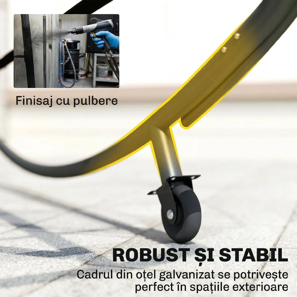 Outsunny plajă balcon parasolar dublu matrimonial | Aosom Romania