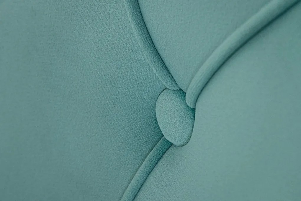 Set 2 scaune Stil Baroc, Catifea, Albastru Deschis, Metal, Auriu, Castle