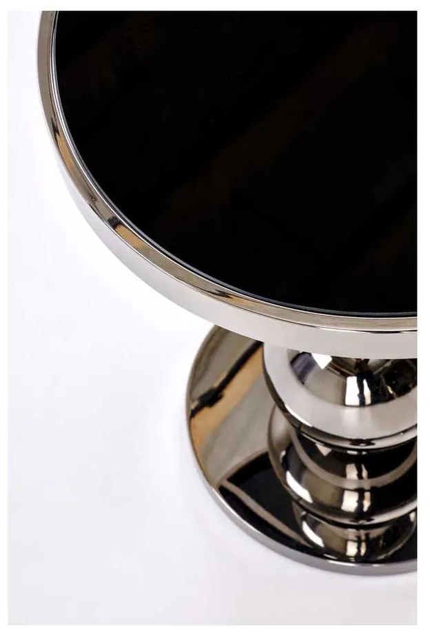 Măsuță de cafea Beady, argint / negru
