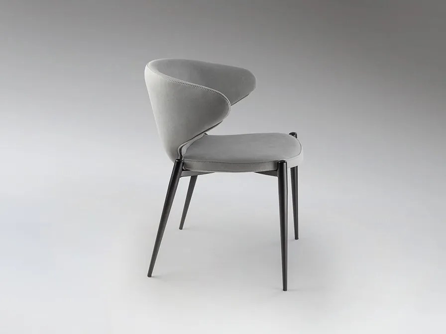 Scaun dining design elegant Alize gri