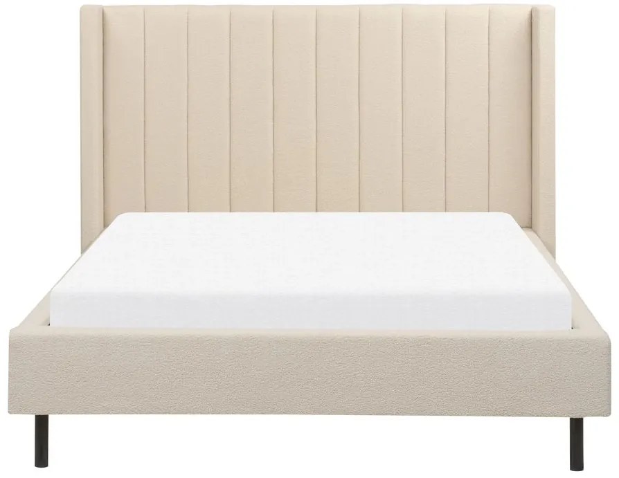 Pat matrimonial 140 cm Vue (boucle bej) (cu somieră). 1076452