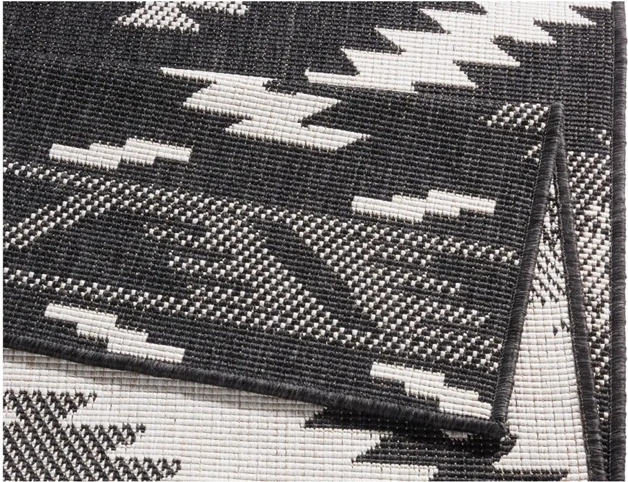 Covor adecvat pentru exterior NORTHRUGS Twin Supreme Duro, 80 x 350 cm, negru-crem