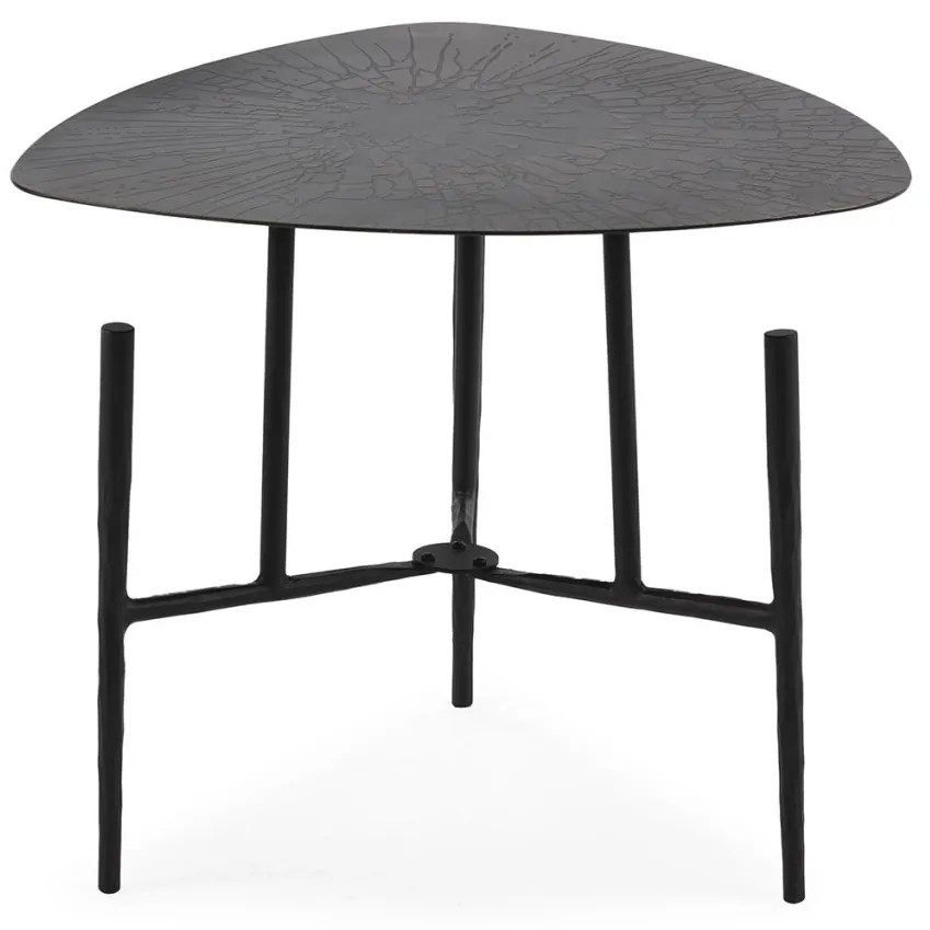 Masuta auxiliara design modern METAL NEGRO