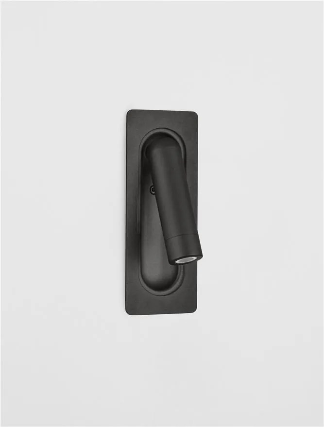 Aplica incastrabila cu spot LED directionabil INLITE negru