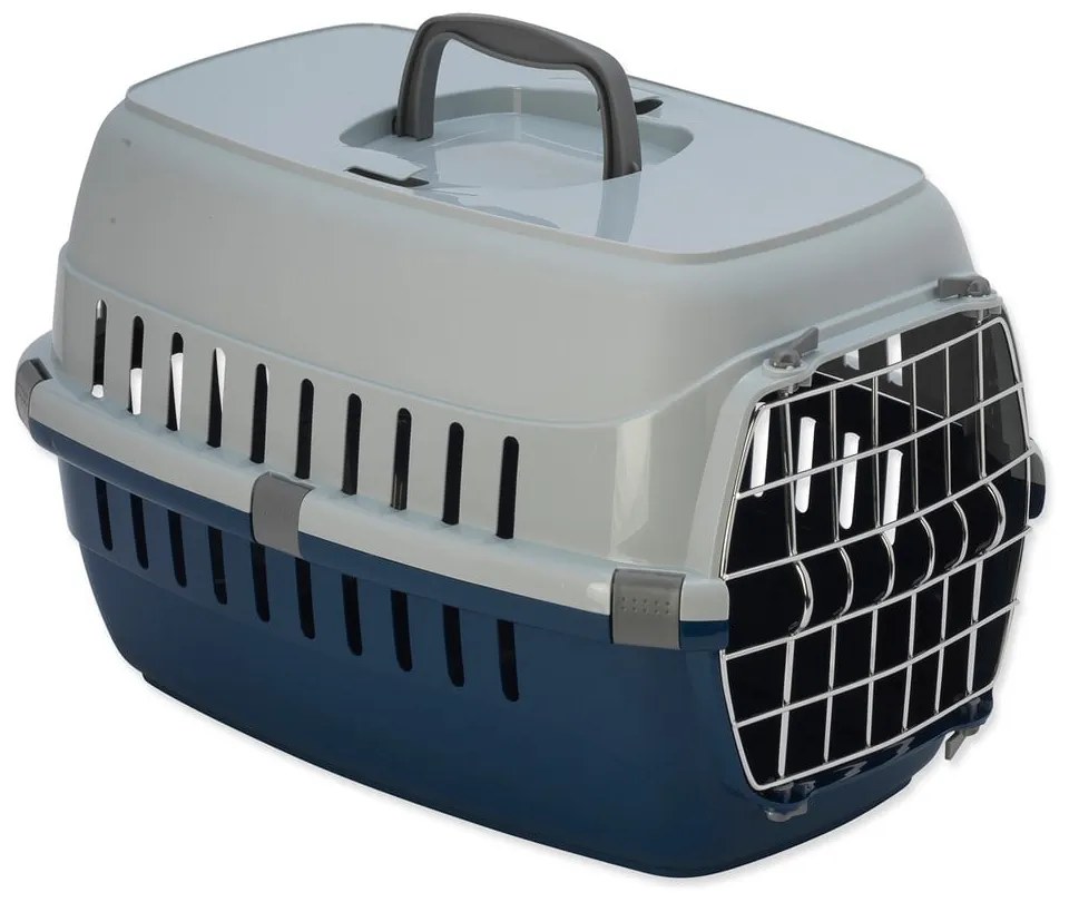 Cușcă / geantă pentru transport animale de companie albastră-gri 32x48,5 cm Dog Fantasy Carrier – Plaček Pet Products