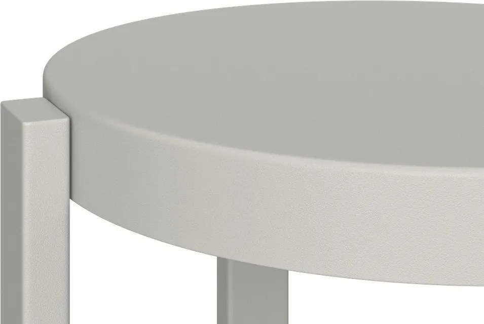 Scaun de bar gri deschis din oțel (înălțime șezut 65 cm) Doon – noo.ma