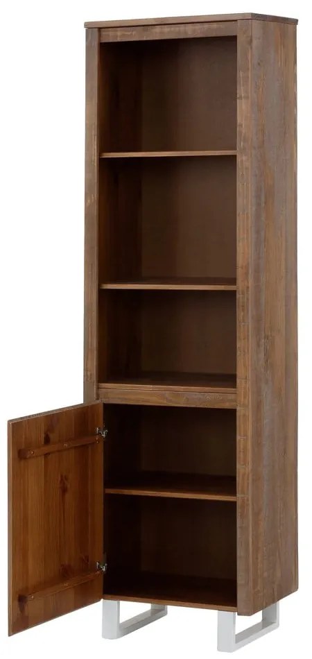 Bibliotecă în culoare naturală din lemn masiv de pin 55x180 cm Lagos - Støraa