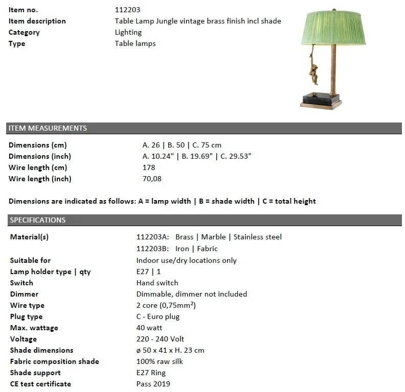 Veioza design LUX Jungle 112203 HZ