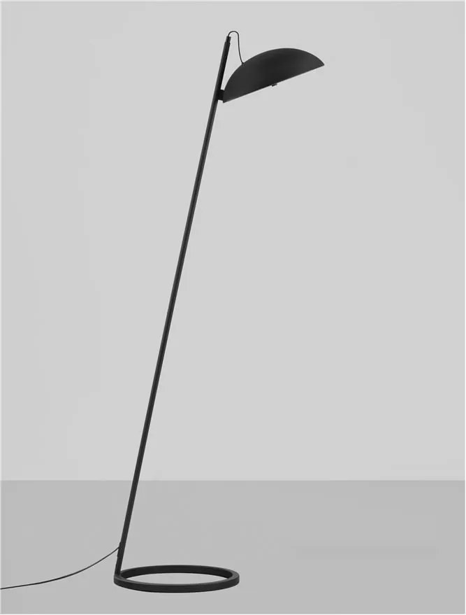 Lampadar, lampa de podea LED Flute negru