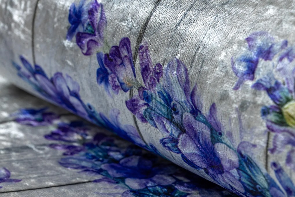 ANDRE 2716 covor lavabil Lavandă anti-alunecare - gri / violet