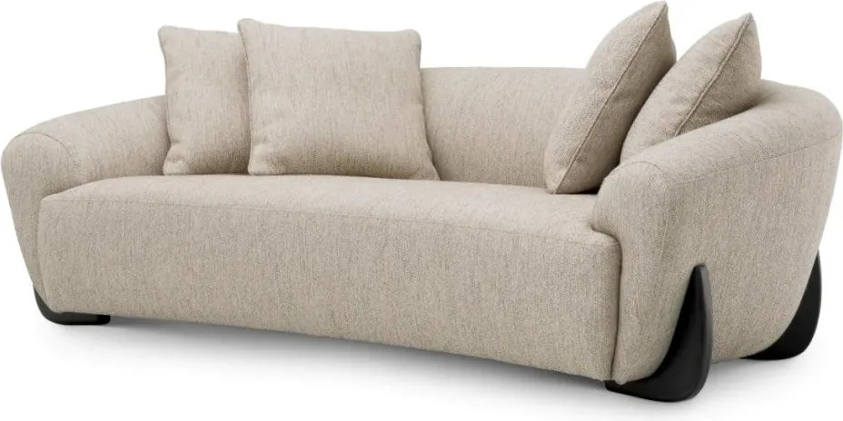 Canapea design LUX Siderno, Splendor gri deschis