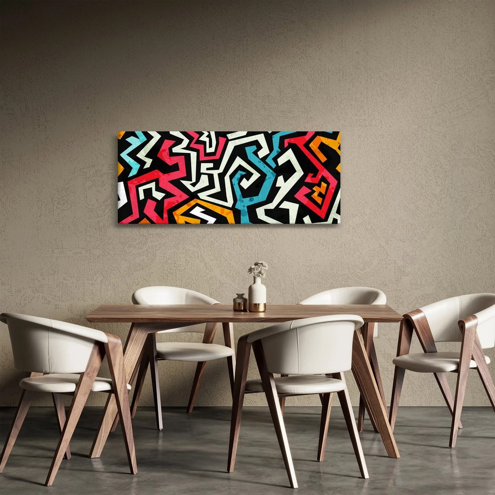 Tablouabstracție grafică (120x50 cm)