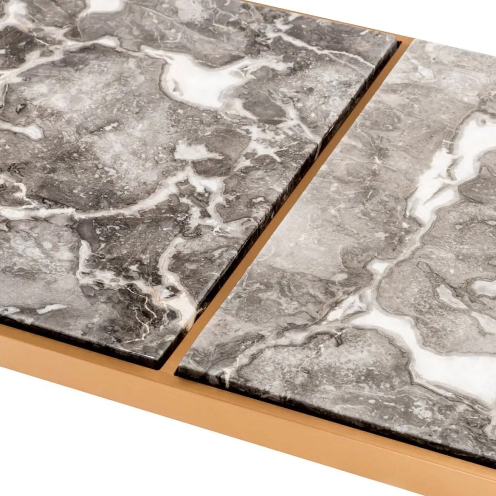 Masuta de cafea design LUX La Quinta marmura gri 112552 HZ