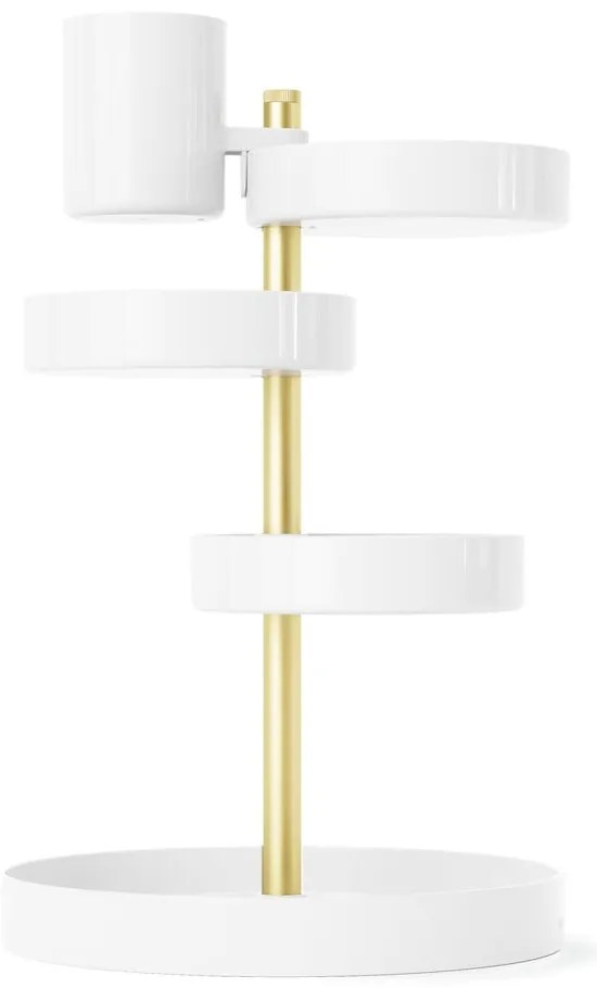 Organizator de baie alb pentru cosmetice din plastic Pirouette – Umbra