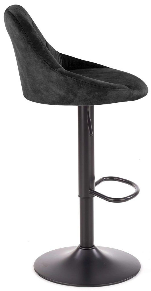 Scaun tip bar Henrietta (negru). 1039559