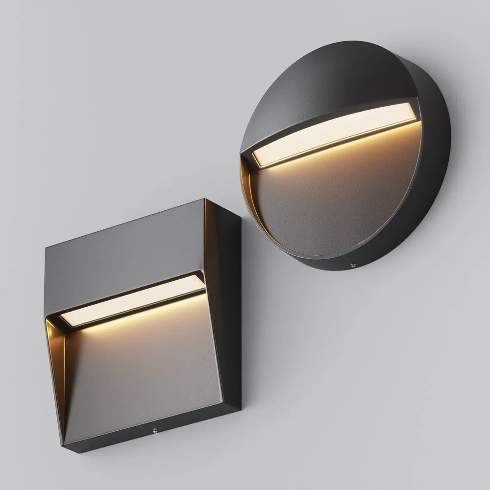 Spot LED iluminat scari sau perete exterior IP54 Mane negru