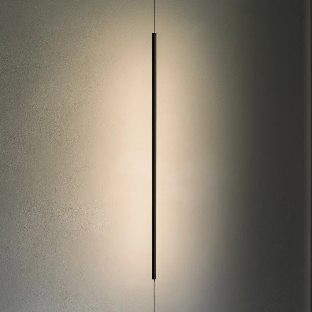 Lampa LED suspendata, tip lampadar, 2700K, negru, Filo pt