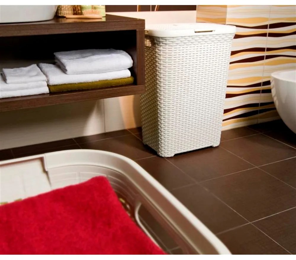 Coș de rufe crem din plastic 40 l Style – Curver