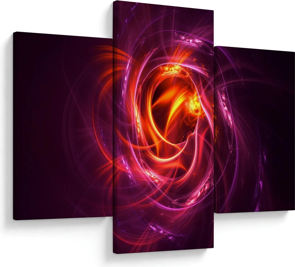Tabloul cu abstracțiune modernă care luminează (90x60 cm)