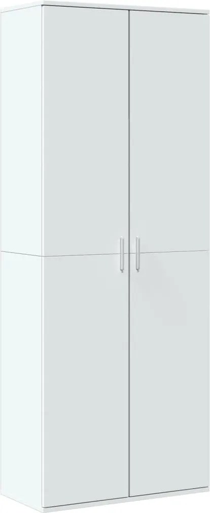 vidaXL Dulap înalt, alb, 70x35x180 cm, lemn prelucrat