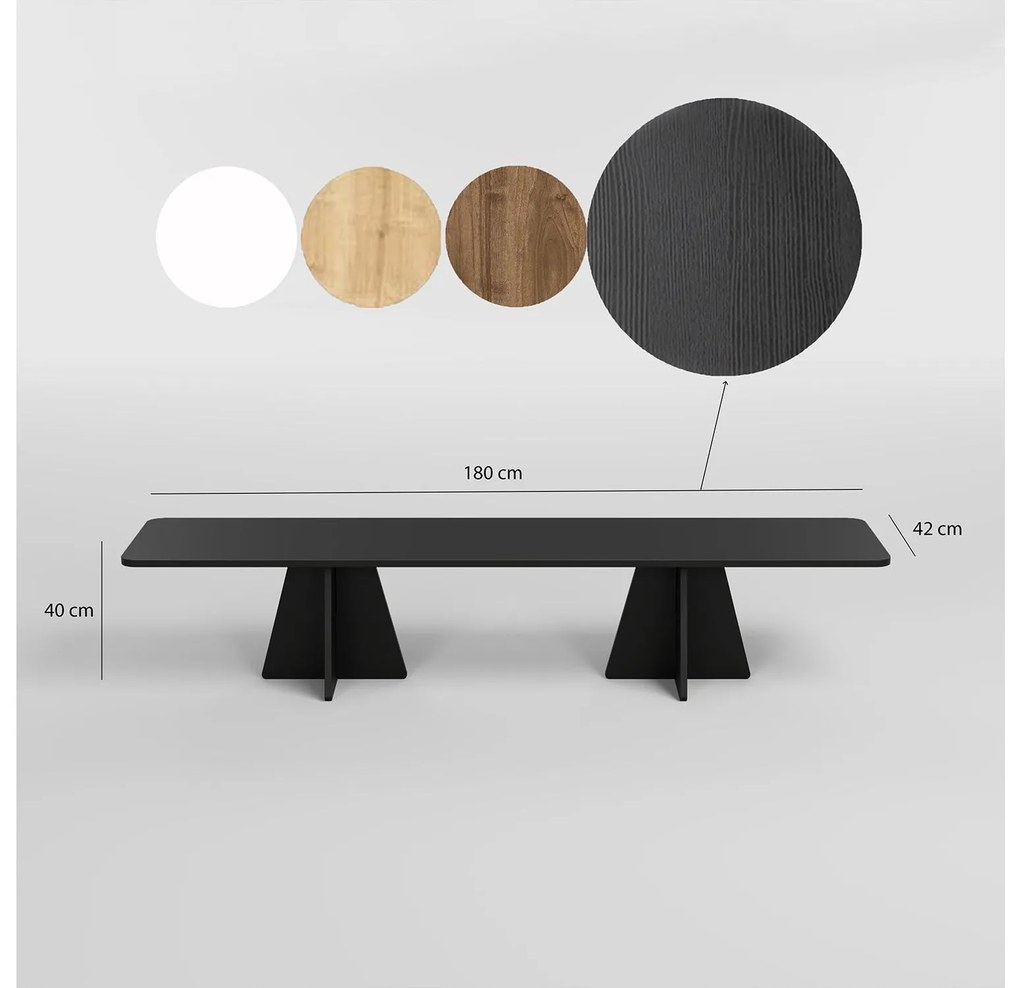 Set mobilier living Kabivo (negru) . 1095632