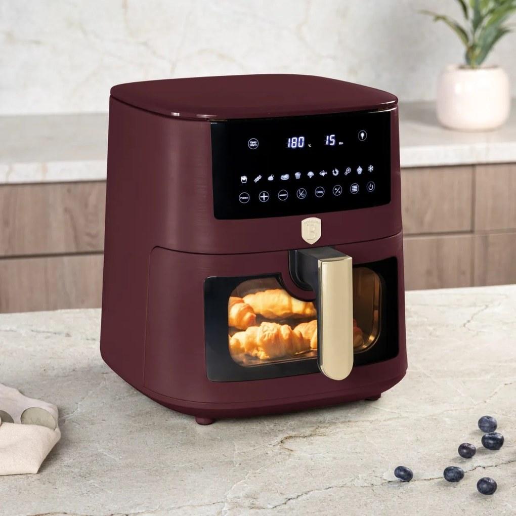 Friteuza cu aer, 8 L, fereastra vizibila Leonardo Collection Berlinger Haus BH 9606