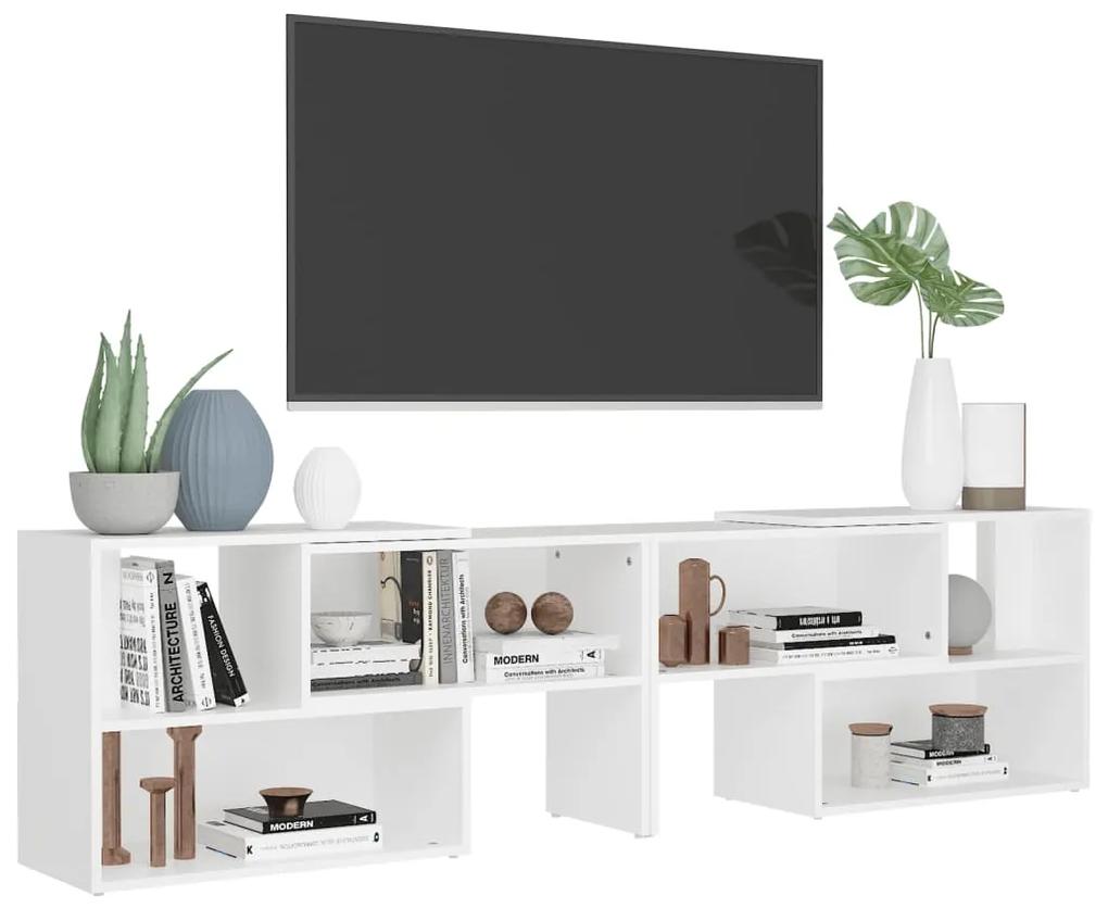 Comoda TV, alb, 149x30x52 cm, PAL 1, Alb