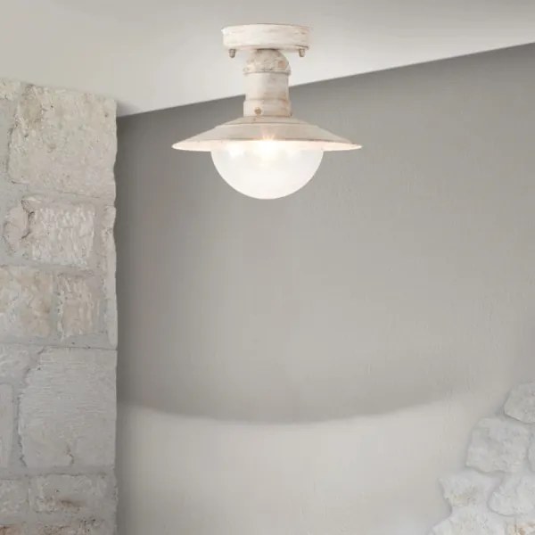 Brilagi - Plafonieră de exterior MOLDE 1xE27/60W IP44 albă/patină