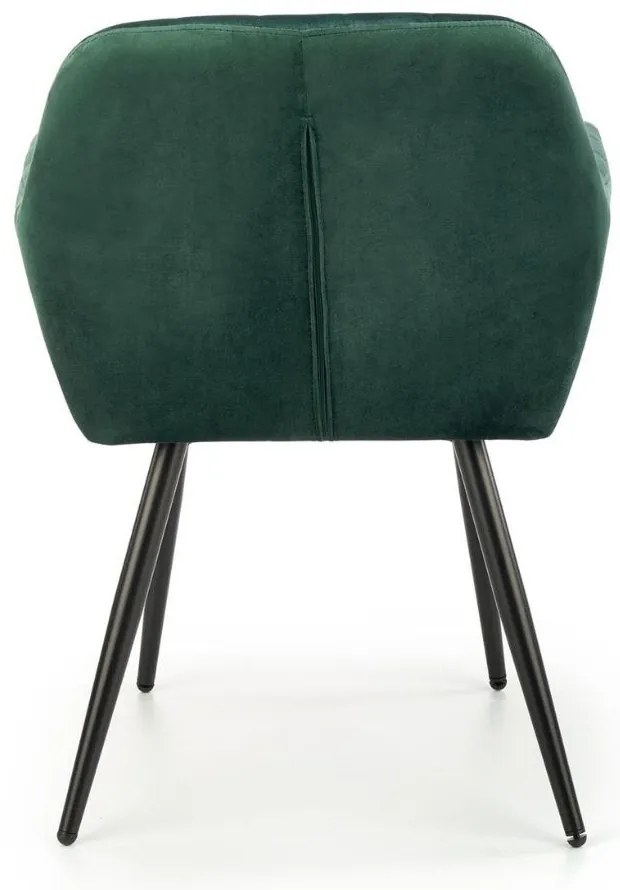 Scaun de bucaterie Shani, verde/negru