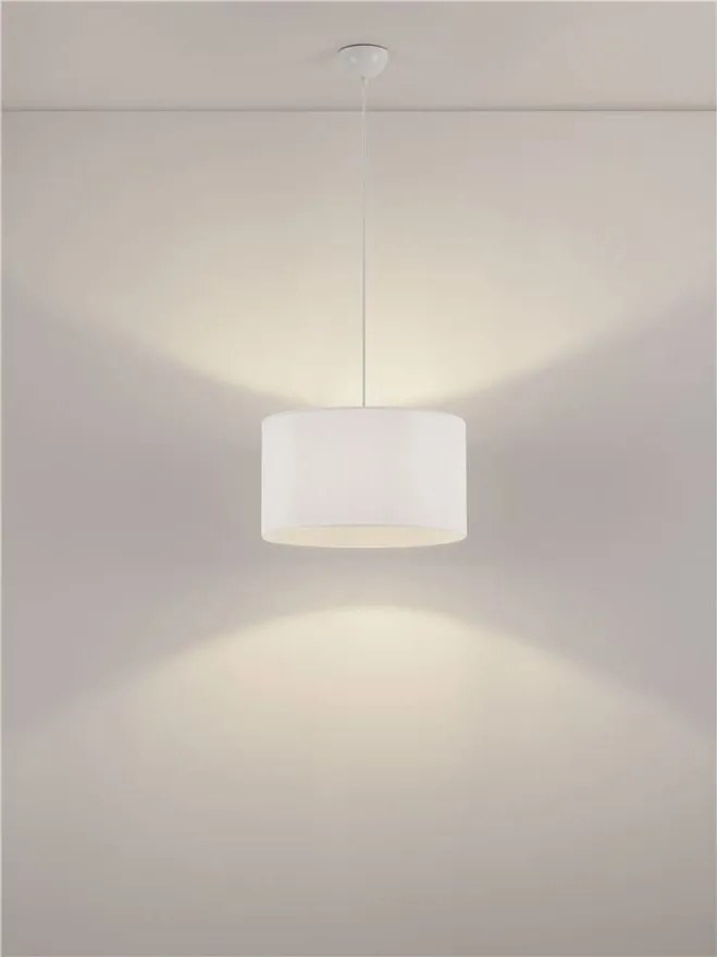 Lustra suspendata cu abajur alb SYRIN